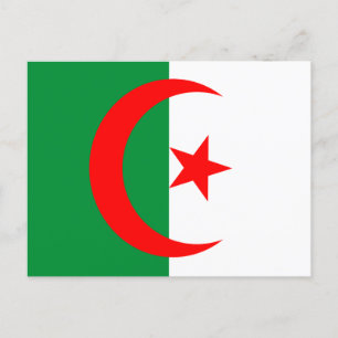 Algeria flagga vykort