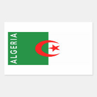 Algeria land flagga text namn