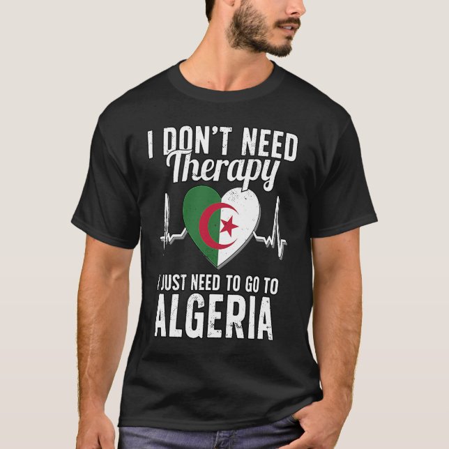 Algerian Flag I Algeria Flag I Holiday Algeria T Shirt (Framsida)