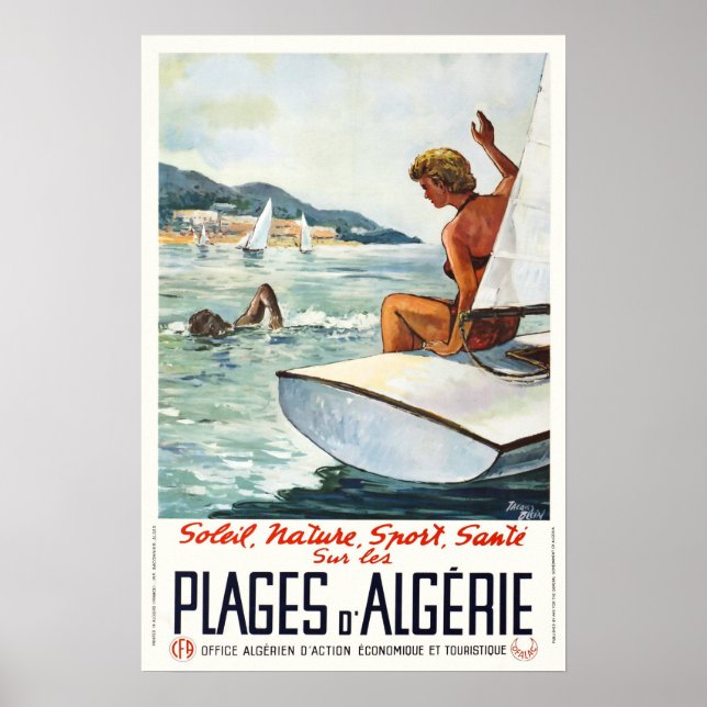Algérie, Soleil, Nature, Sport, Travel Poster (Framsidan)