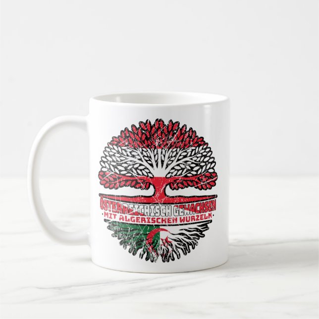Algerien Algerisch Österreichisch Österreich Baum Kaffemugg (Vänster)