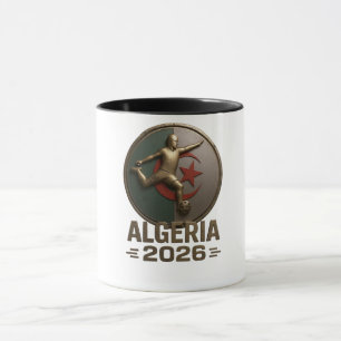 Algeriet 2026 Fotbollsemblem Mugg