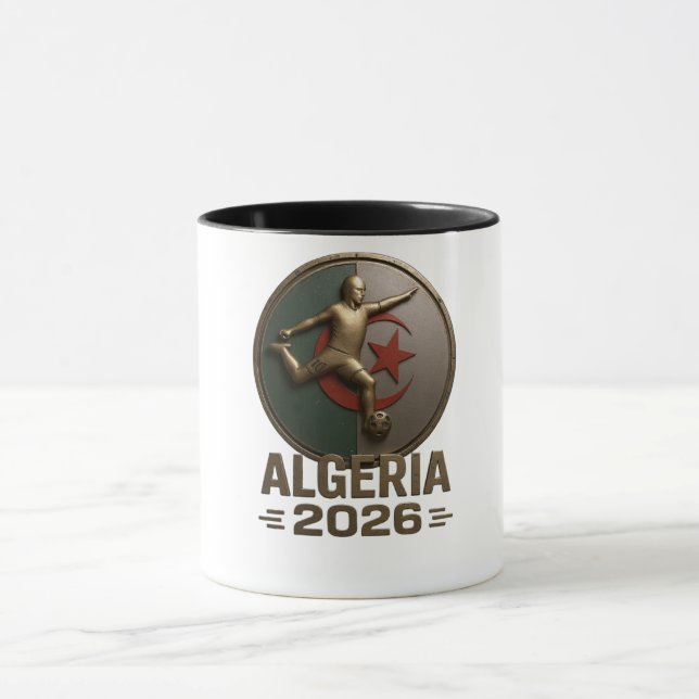 Algeriet 2026 Fotbollsemblem Mugg (Center)