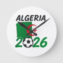 Algeriet 2026 Fotbollsfan-design med halvmåne och