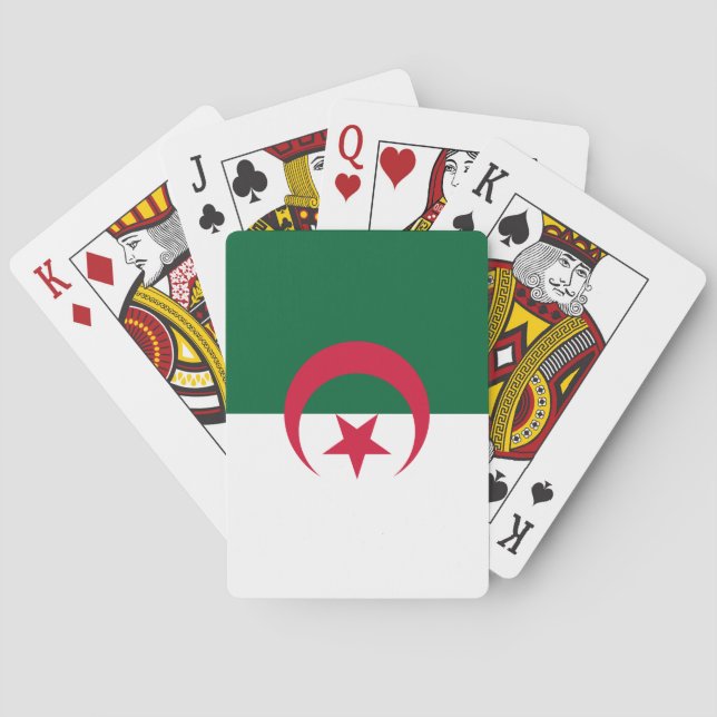 Algeriet (algerier) flagga casinokort (Baksidan)