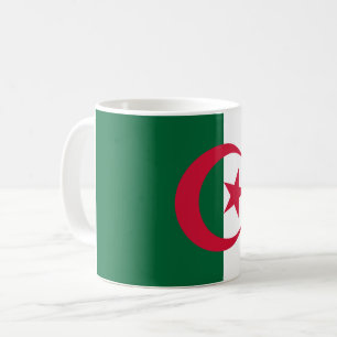 Algeriet (algerier) flagga kaffemugg