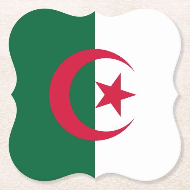 Algeriet (Algeriet), Flagga Underlägg Papper (Framsida)