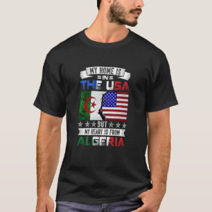 Algeriet American Patriot Heart kommer från Algeri T Shirt