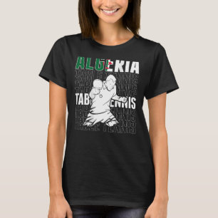 Algeriet Bord Tennis Support Algerian Ping Pong T Shirt