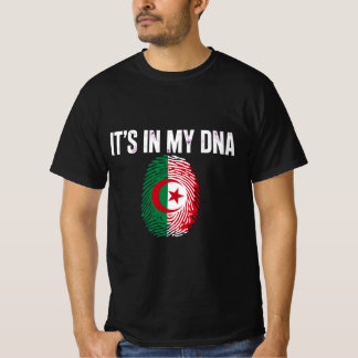 Algeriet Det Är I Min DNA T-Shirt - Flag Fingeravt