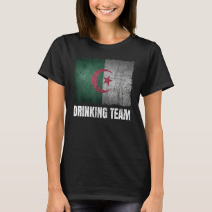 Algeriet Drinking Team Graphic för manar Funny Alg T Shirt