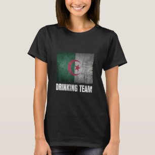 Algeriet Drinking Team Graphic för manar Funny Alg T Shirt