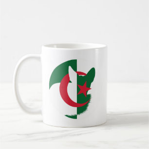 Algeriet Fennec Fox Algeriet National Animal Flagg Kaffemugg