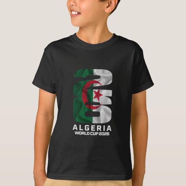 Algeriet flagg 2026 VM Stolt grafisk t-shirt (Framsida)