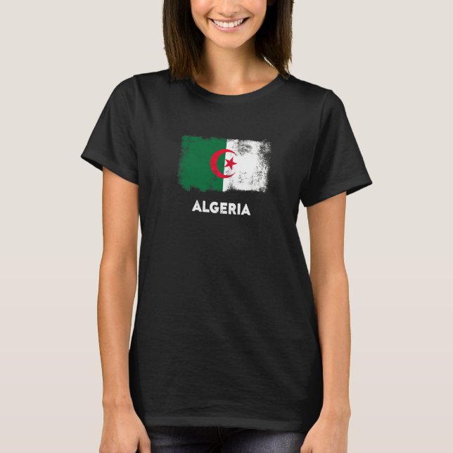 Algeriet flagg   t shirt (Framsida)
