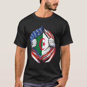 Algeriet Flagga amerikansk stolthet över mitt alge T Shirt