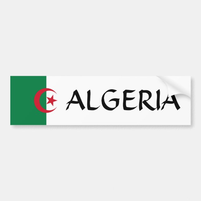Algeriet Flagga Bildekal (Framsidan)