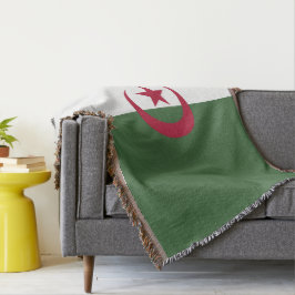 Algeriet flagga filt