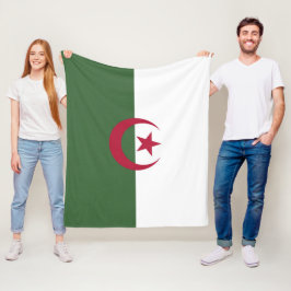 Algeriet flagga fleecefilt