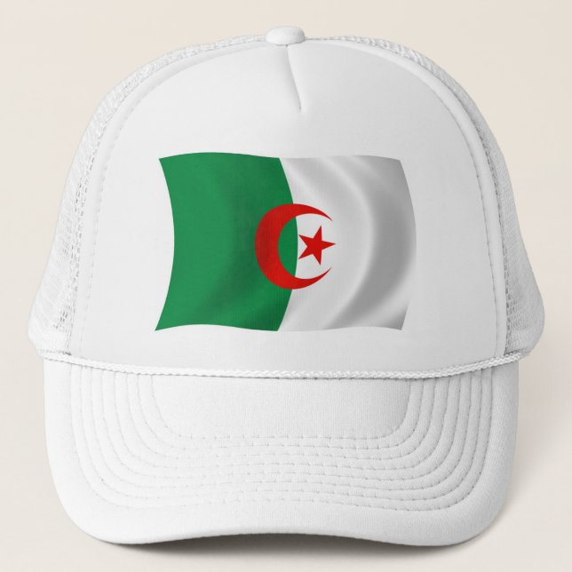 Algeriet Flagga Hat Keps (Framsida)