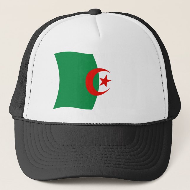 Algeriet Flagga Hatt Truckerkeps (Framsida)