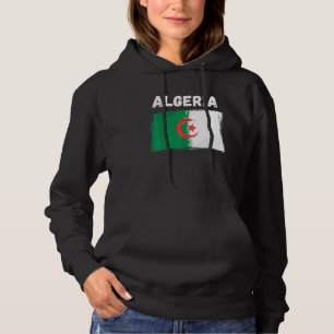 Algeriet Flagga Helgdag Vintage Grunge Algeriet Fl T Shirt