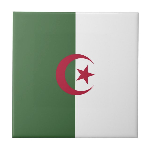 Algeriet flagga kakelplatta (Framsidan)