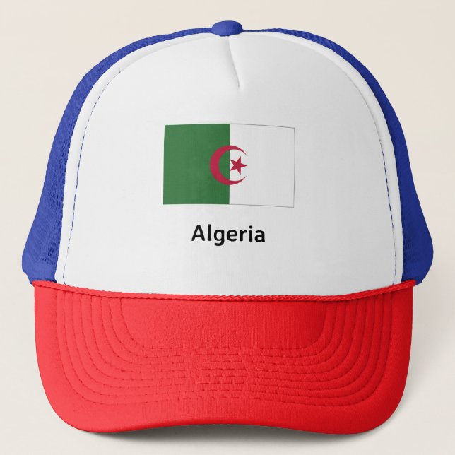 Algeriet Flagga Keps (Framsida)