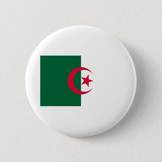 Algeriet Flagga Knapp (Framsida)