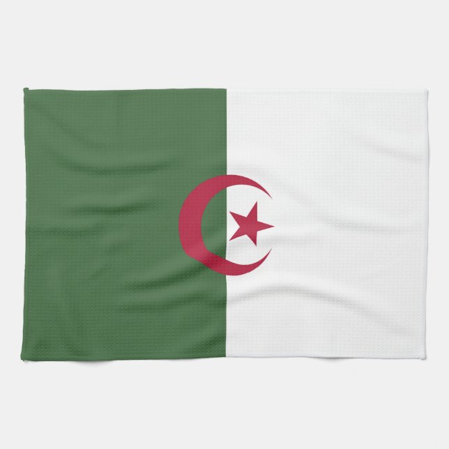 Algeriet flagga kökshandduk (Horisontell)