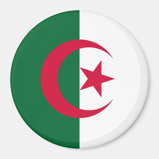 Algeriet Flagga Magnet (Framsidan)