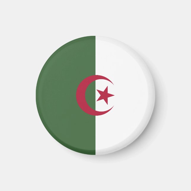 Algeriet flagga magnet (Framsidan)