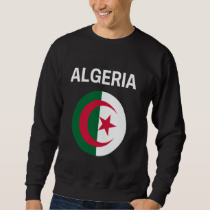 Algeriet Flagga Modern Lång Ärmad Tröja