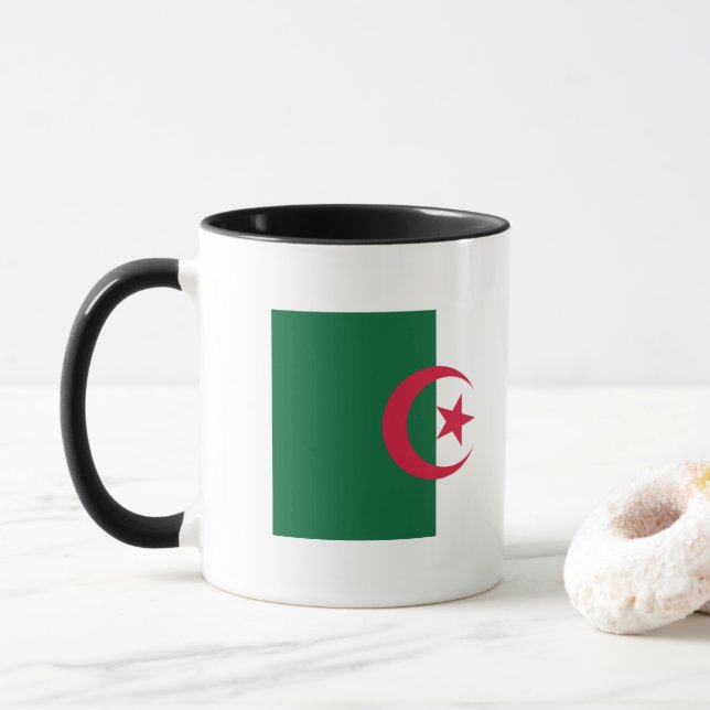 Algeriet Flagga Mugg (Med munk)