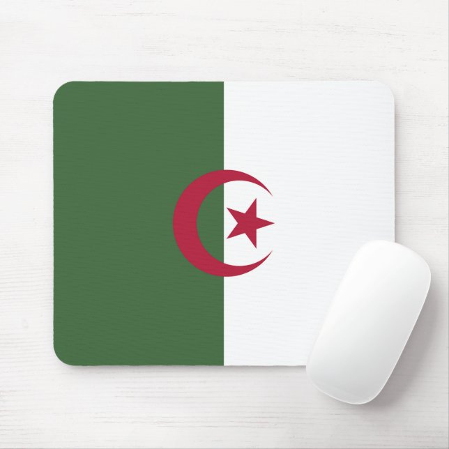 Algeriet flagga musmatta (Med mus)