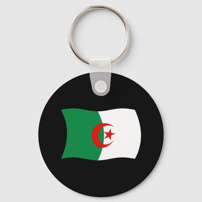 Algeriet Flagga Nyckelring (Framsida)