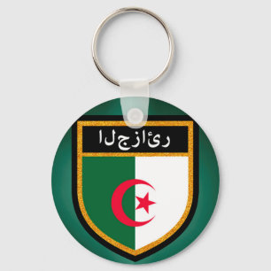 Algeriet Flagga Nyckelring