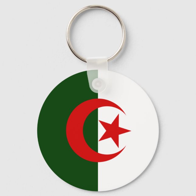 Algeriet Flagga Nyckelring (Framsida)