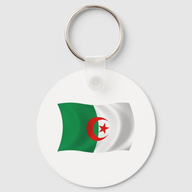 Algeriet Flagga Nyckelring (Framsida)