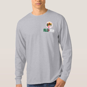 Algeriet Flagga och Jacka av Arm Patriotic T Shirt