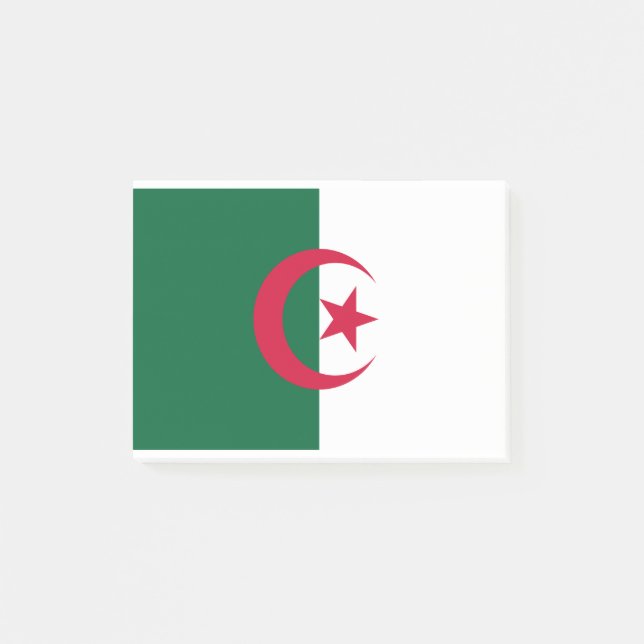 Algeriet Flagga Post-it Block (Framsida)