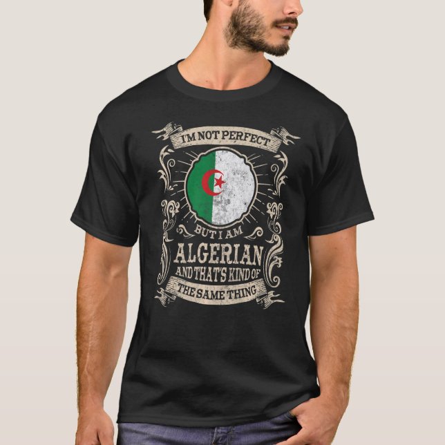 Algeriet Flagga Proud algerier Manar & Women 1 T Shirt (Framsida)