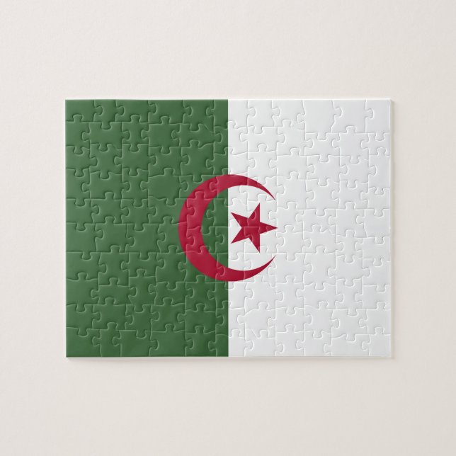 Algeriet flagga pussel (Horisontell)