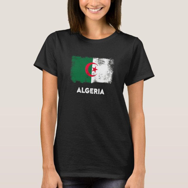 Algeriet flagga t shirt (Framsida)