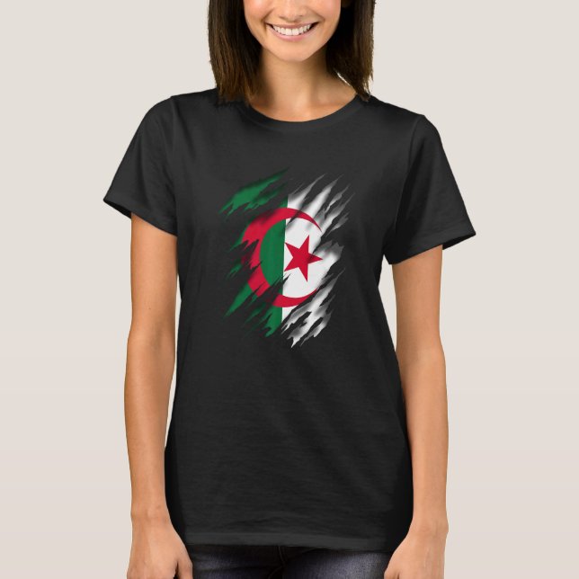 Algeriet flagga t shirt (Framsida)