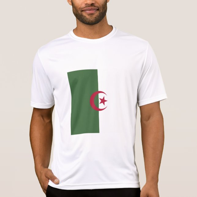 Algeriet flagga t shirt (Framsida)