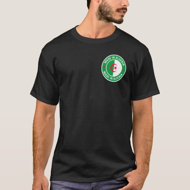 Algeriet-Flagga T Shirt (Framsida)