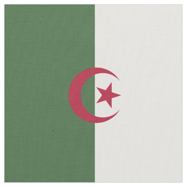 Algeriet flagga tyg (Närbild)
