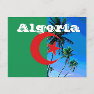 Algeriet flagga vykort