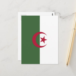 Algeriet flagga vykort